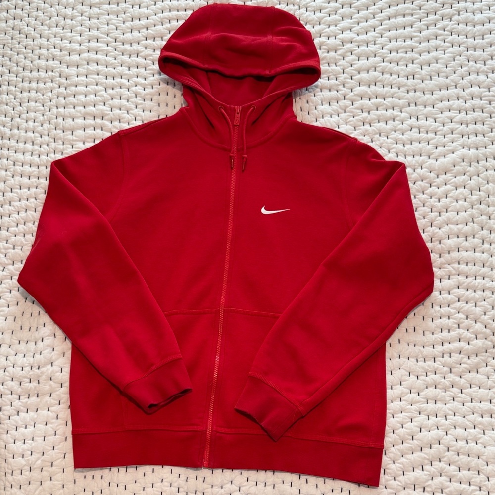 Nike Crimson Full-Zip Hoodie